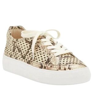 Vince Camuto Women’s Karshey Brown Snakeskin Sneakers Platform Size-9US/40 NWOT